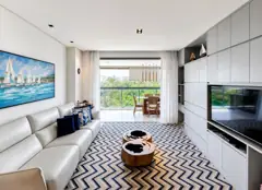 Sala de estar integrada